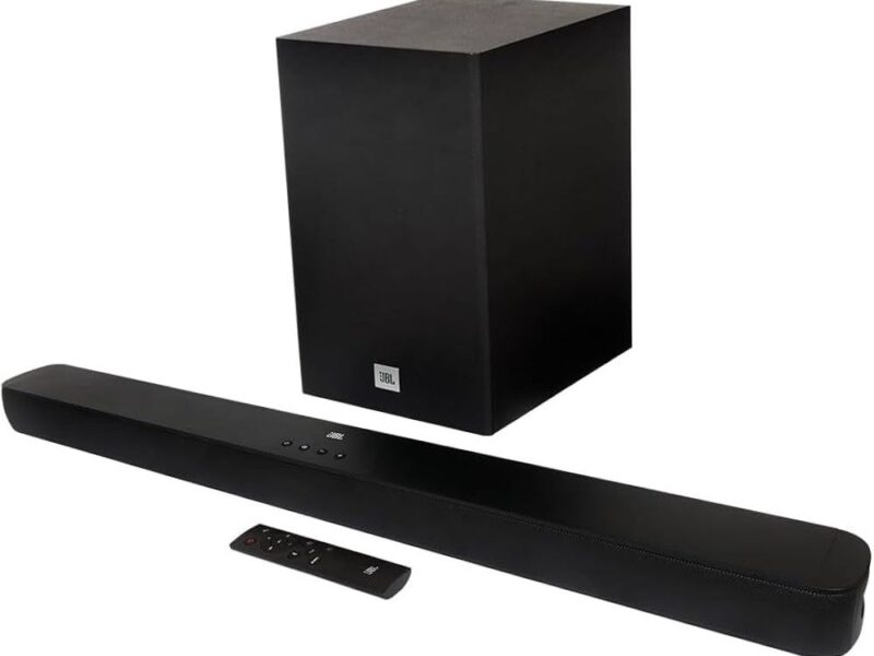 Soundbar JBL Bluetooth, Cinema SB180, 2.1 Canais, Subwoofer de 6,5″ Sem Fio 110W RMS