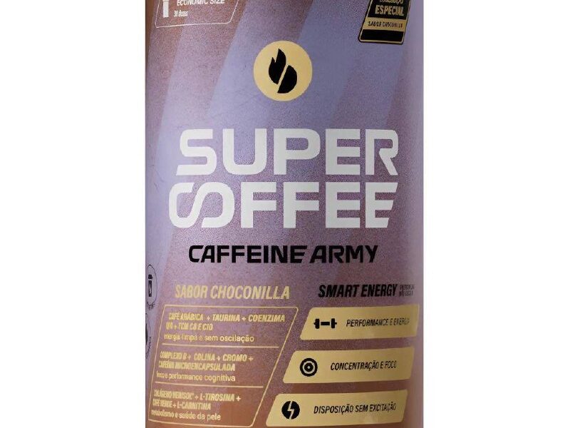 Super Coffee 3.0 380g Caffeine Army Coq10 Cafeína Taurina