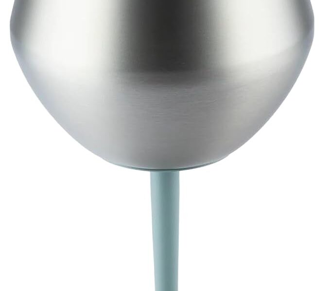Taça Térmica A Vácuo 410Ml 2-Em-1 Inox Haste Rosqueável Removível Copo E Taça Parede Dupla Isolante Antiderrapante Ideal Para Gin Vinho Drinks Viagem E Churrasco (INOX)