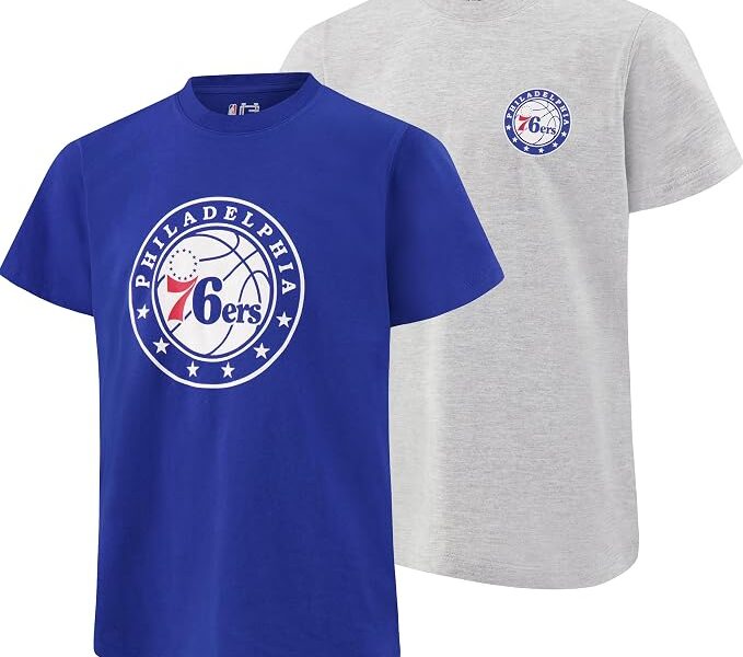 Ultra Game Conjunto de 2 camisetas masculinas oficiais super macias da NBA