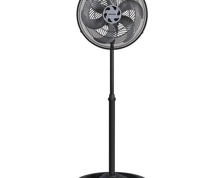 Ventisol Ventilador de Coluna Oscilante, Turbo 6 Pás Premium, Preto, 40cm, 220V