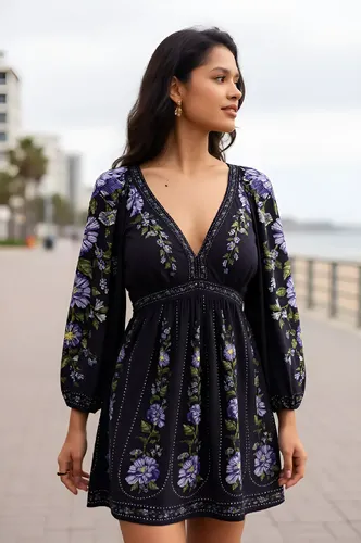 Vestido Curto Julieta Farm