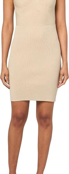 Vestido casual Sweetheart Soft Ribbed Dress BOSSFeminino