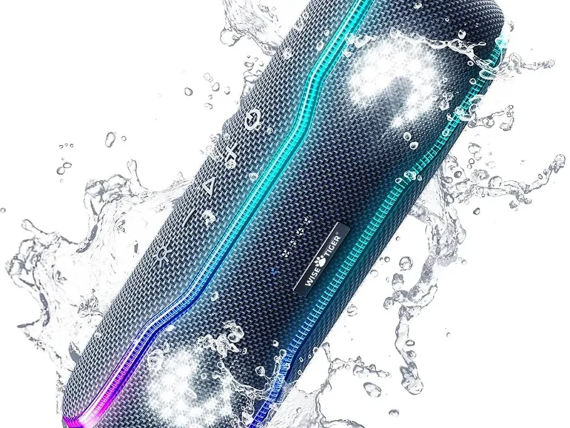 Wisetiger alto-falante portátil ao ar livre ipx7 à prova dwaterproof água caixa de som bt5.3 alto-falante estéreo com 25w luz colorida alto-falante surround – AliExpress 44
