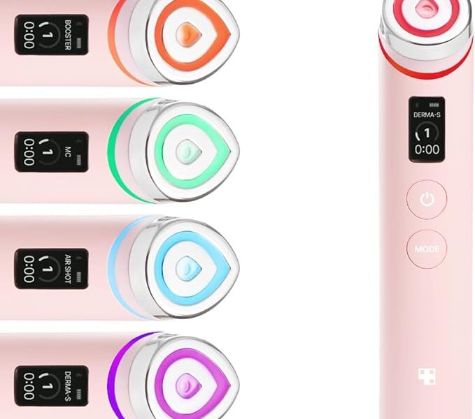 medicube Age-R Booster Pro Pink, Massageador De Beleza Real Glass Glow 6 Em 1, Pele De Espelho, Cuidados Com A Pele Coreana