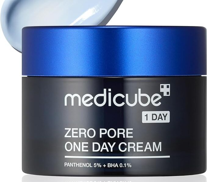 medicube Medicube Zero Pore One-Day Cream 1,7 Fl.Oz – Poros Visivelmente Menores, Controla O Excesso De Oleosidade – Creme Refinador De Poros Com Pantenol, Ácido Salicílico E Niacinamida – Cuidados