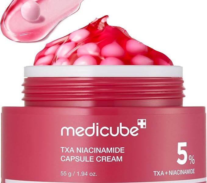 medicube TXA+Creme de cápsula de niacinamida como o próximo passo para cuidados pós-manchas | Hidratante Ultimate Dual Radiance | Tom de pele irregular, textura, hidratação|ácido tranexâmico