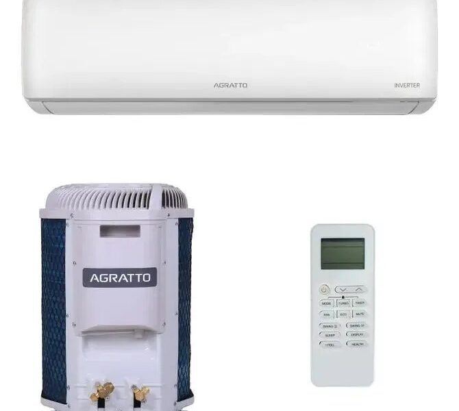Ar Condicionado Split Hi Wall Agratto Zen Top Inverter 12.000 Btus Frio R-32