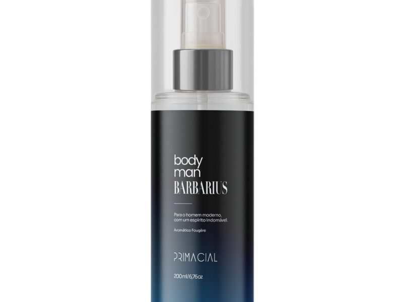 BODY SPLASH MASCULINO BARBARIUS 200ML – PRIMACIAL PERFUME AMADEIRADO