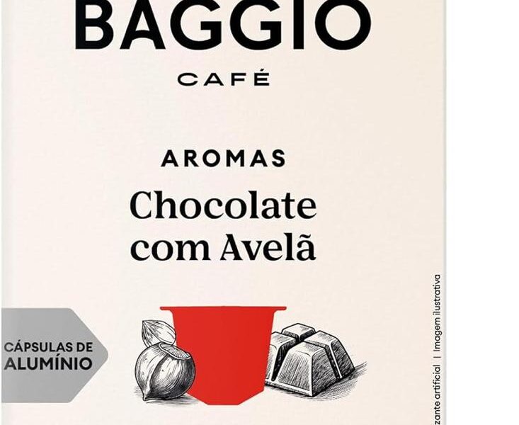Baggio Café Cápsulas De Café Aroma Chocolate Com Avelã Compatível Com Nespresso Contém 10 Cápsulas