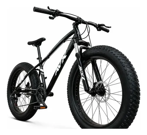 Bicicleta Aro 26 Avx Fat Bike 7 Velocidade Freio A Disco