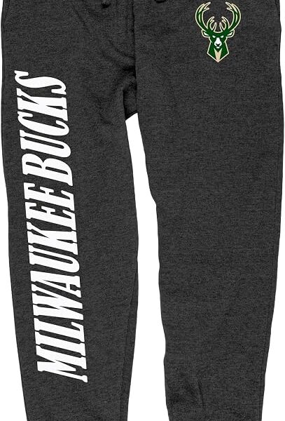 Blue 84 Calça de moletom masculina licenciada oficialmente pela NBA, carvão