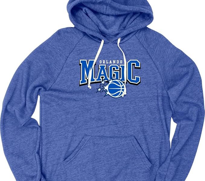 Blue 84 Moletom clássico com capuz padrão NBA oficialmente licenciado Tri-Blend, cor do time