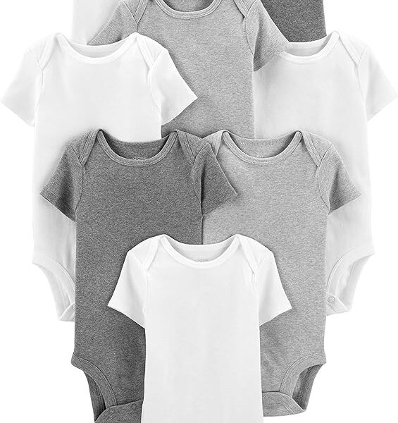 Body Pacote com 8 bodies de manga curta Simple Joys by Carter’sUnisex Bebê