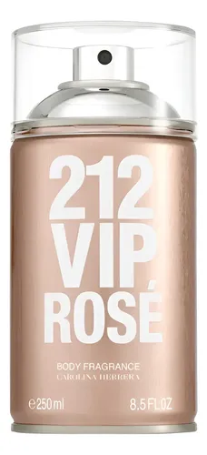 Body Spray Carolina Herrera 212 Vip Rosé Feminino 250ml – Body Splash de longa fixação