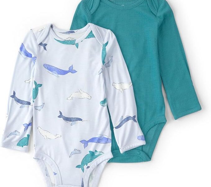 Body infantil Purelysoft 2-pack Long Sleeve Bodysuit Carter’sMeninos