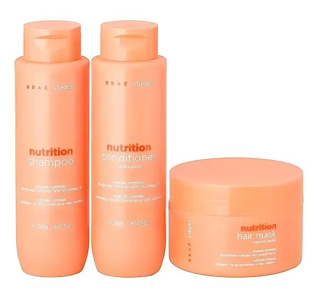 Braé Stages Kit Nutrition Shampoo + Condicionador + Máscara