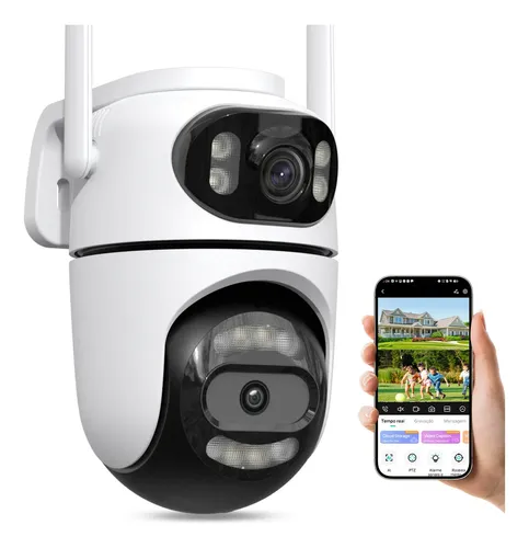Câmera De Seguranca Wifi Externa Icsee Visão Noturna Colorid
