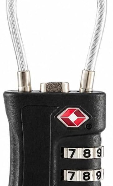 Cadeado TSA 3 Dígitos com Segredo para Mala Mochila e Armário Antifurto