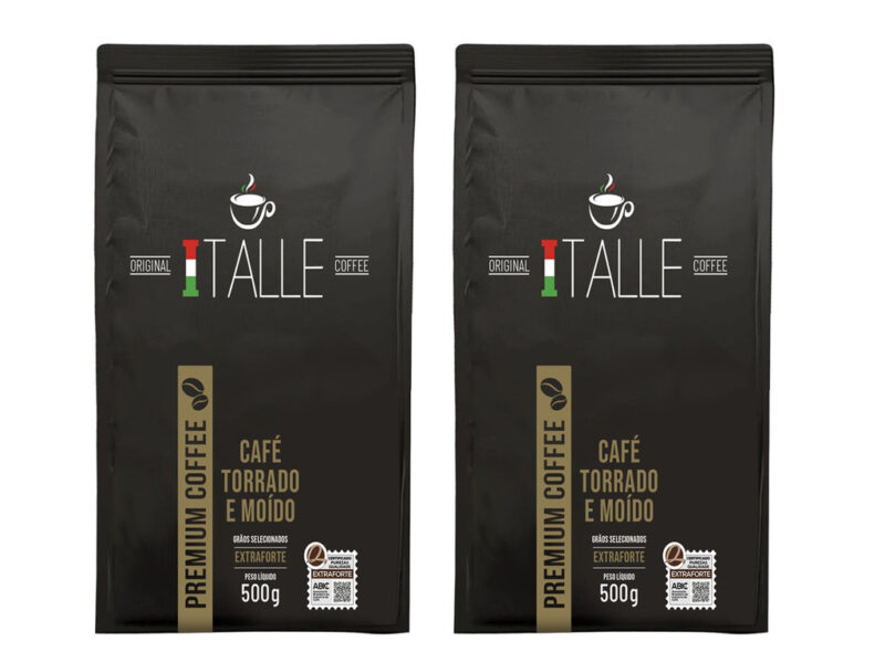 Café Torrado E Moído Extraforte 1kg Kit 2