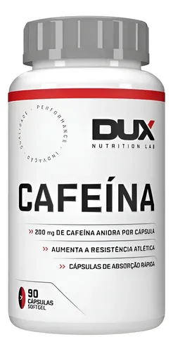 Cafeina Dux Nutrition Em Capsulas Cafeina Anidra Energia