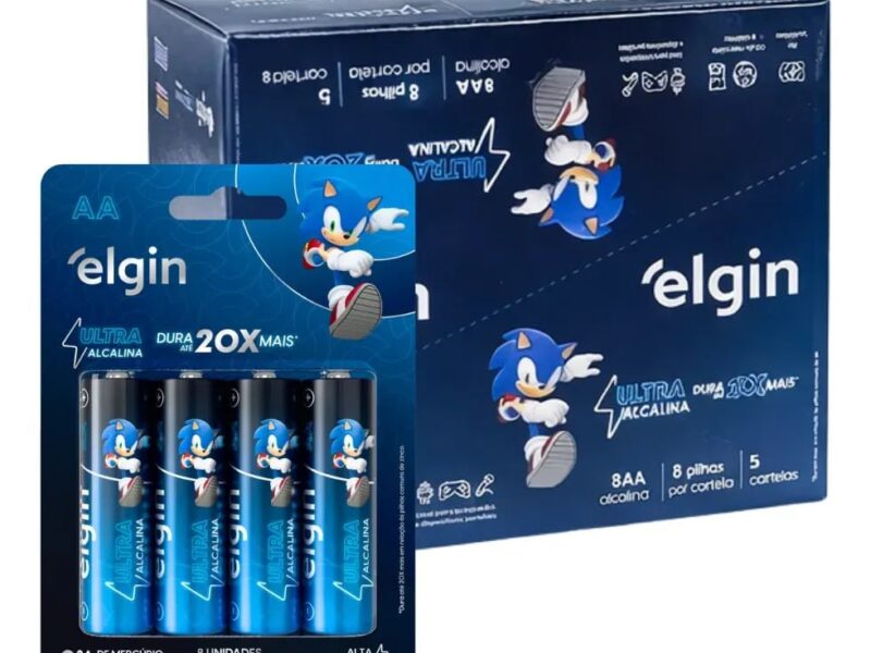 Caixa 40 Pilhas Ultra Alcalina Aa 1,5v Lr6 Elgin