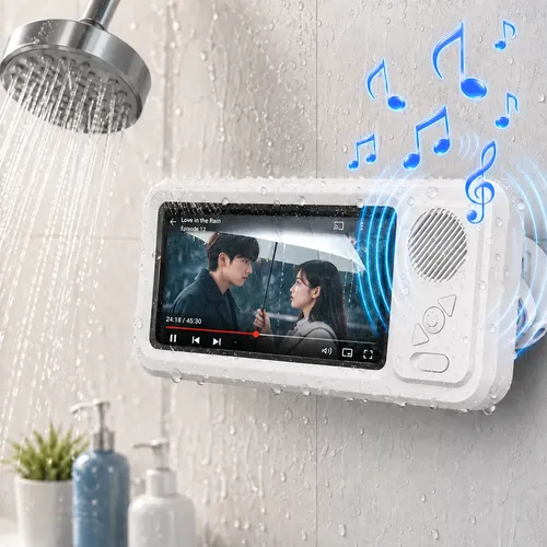 Caixa De Som Bluetooth À Prova D&quotágua E Suporte