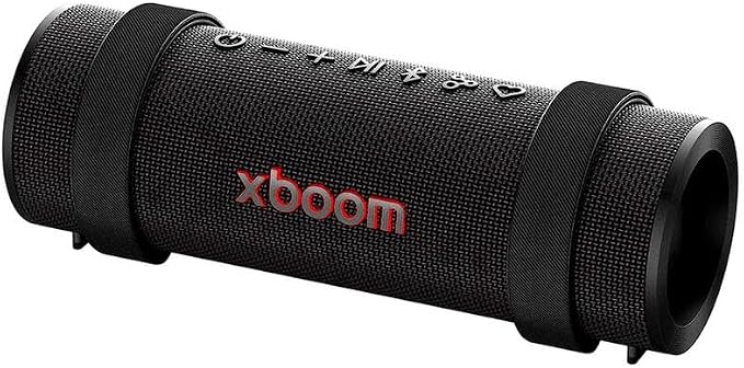 Caixa de Som LG XBOOM Grab, Bateria recarregável, IP67, até 20h de reprodução, luzes multicolor e resistência militar