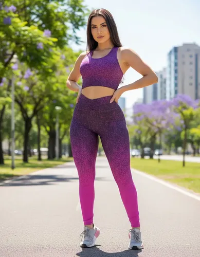Calça Legging Feminina Degradê Academia E Caminhada
