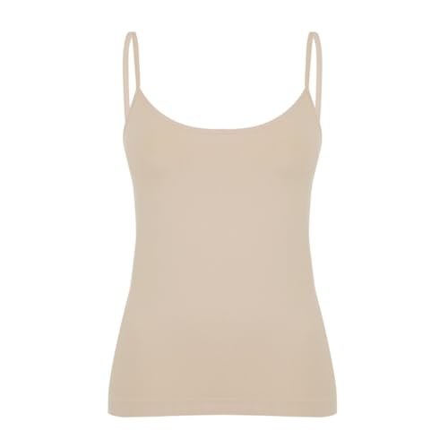 Camiseta Regata Alça Fina Segunda Pele Anágua Feminina Conforto Lisa Blusa Academia Baixo