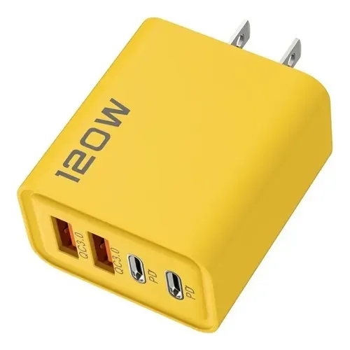 Carregador Parede 120w 4 Portas Usb C Pd Qc 3.0