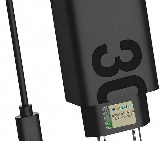 Carregador Turbo 30W USB-C – Potência Ultra Rápida com Cabo Tipo-C para Tipo-C Incluso – Compatível com iPhone 15, iPads, Samsung e Dispositivos USB-C – LAGUS IMP.