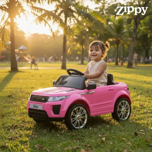 Carro Elétrico Infantil Land Rover – Zippy Toys – Rosa