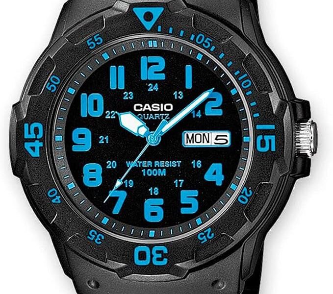 Casio MRW200H Series | Unisex Analog Watch | 100M WR | Stainless Steel Case | Resin Band | 2 Hand Analog (HR, Min, SEC) | Date Display | Screw Down Crown/Screw Down Caseback | 3 Year Battery