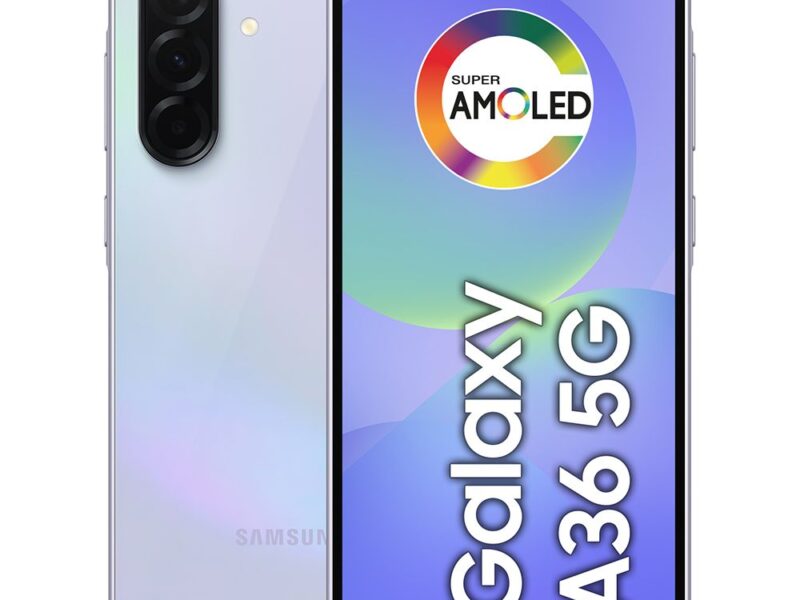 Celular Samsung Galaxy A36 5G 256GB, 8GB RAM, Câmera 50MP, IP67, Super AMOLED 6.7″, Recursos AI Violeta