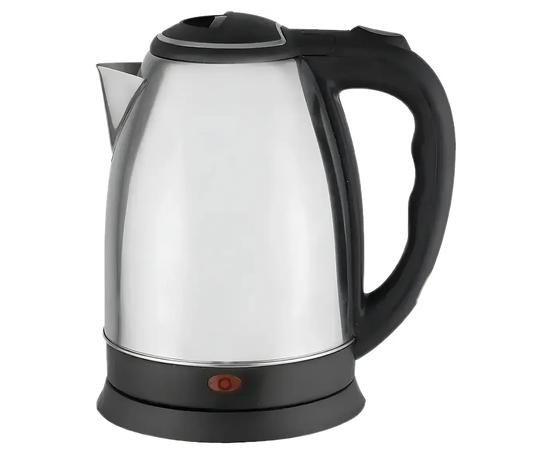Chaleira Elétrica Inox 2L 1000W Base 360° Desligamento Automático 127V/220V (Prateado, 127V)