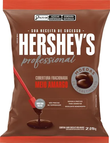 Cobertura Fracionada Hersheys Meio Amargo 2,01kg