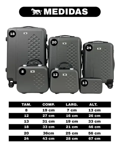 Conjunto Mala De Despacho 24 Polegadas 23kg + Frasqueira M4