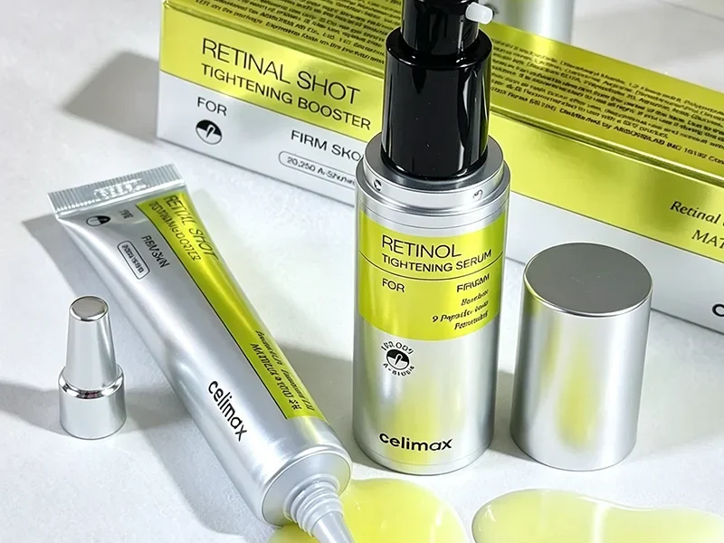 Conjunto Original Retinal Celimax: Creme Facial e Sérum para Olhos, Potencializador Firmador e Hidratante, Redutor de Olheiras e Reparador