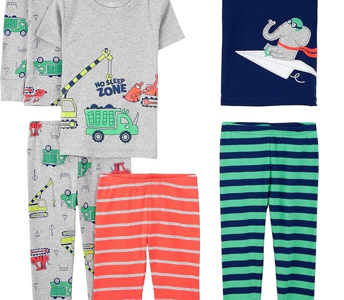 Conjunto de pijama Conjunto de pijama de algodão confortável, Simple Joys by Carter’s, Meninos
