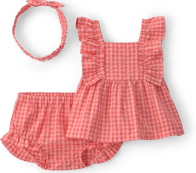 Conjunto de shorts de 3 peças 3-piece Diaper Cover Set Carter’sMeninas
