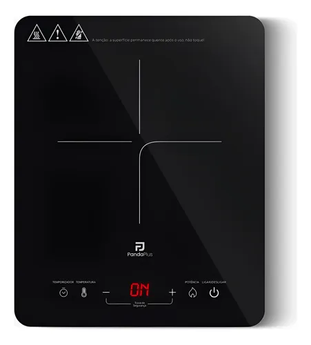Cooktop Indução Portátil 1 Boca Touch Pandaplus Bivolt
