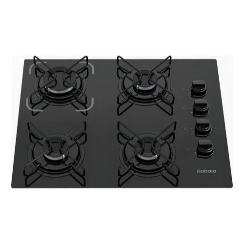 Cooktop Itatiaia Essencial 4 Bocas Preto – Bivolt 127V/220V com Acendimento Automático na S por R$ 264,00