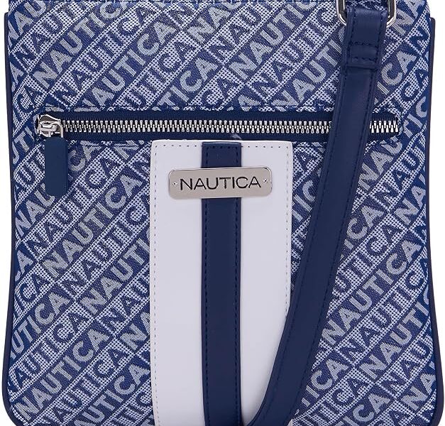 Corpo cruzado Bolsa tiracolo Lakeside Signature Jaquard North South Nauticafeminino