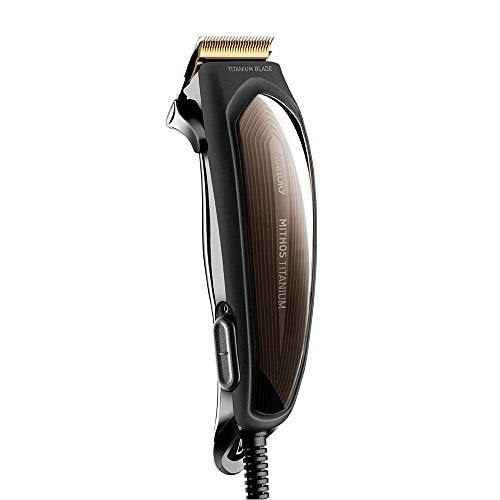 Cortador de Cabelo Mallory Mithos Titanium 6,5W, Com 13 Acessórios, Lâminas de Titânio – 127V