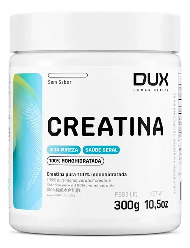 Creatina Dux Monohidratada Pura Sabor Neutro 300g na Meli por R$ 38,63