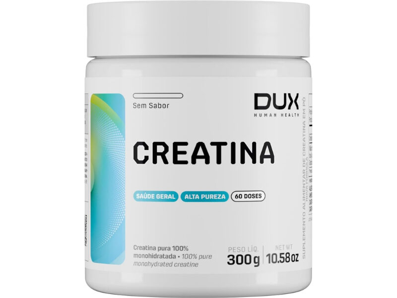 Creatina Monohidratada DUX Nutrition 100% Pura Original – Ganho de Massa Muscular Força