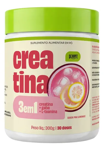 Creatina Monohidratada Soufit 300g – Sabor Pink Lemonade