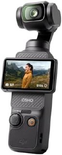 DJI Osmo Pocket 3, câmera vlogging com CMOS de 2,5 cm e vídeo 4K/120fps, estabilização de 3 eixos, foco rápido, rastreamento de rosto/objeto, tela sensível ao toque rotativa de 5 cm, câmera digital