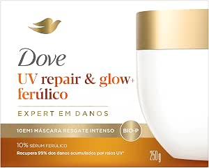 Dove Máscara de Resgate Intenso 10 em 1 UV Repair & Glow + Ferúlico 250g